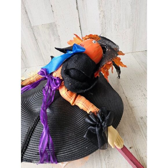 Dept 56 pumpkin hat 91408 Halloween home decor as is - Picture 9 of 9